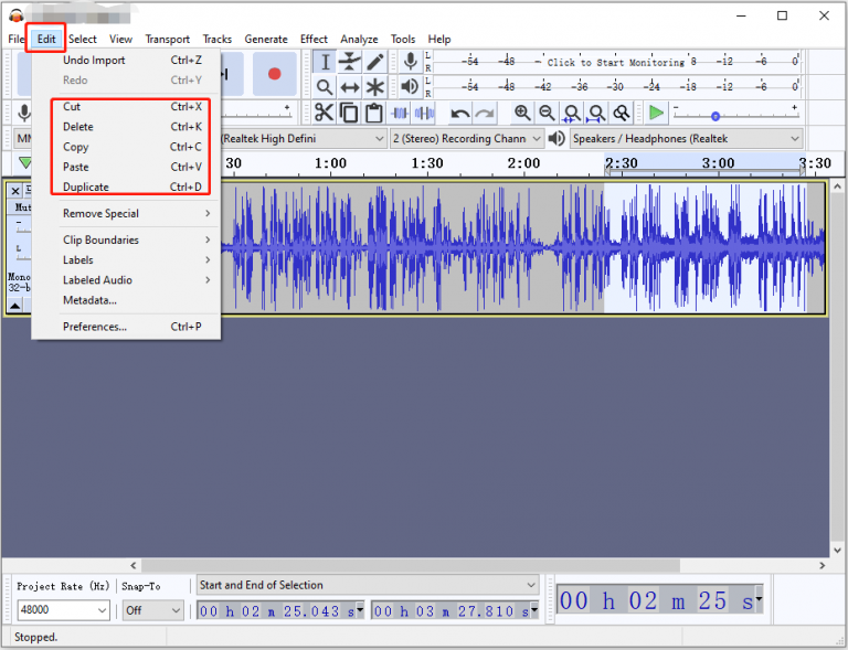video audio editor online